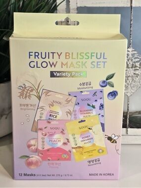 Korean Face Masks 12 Pack